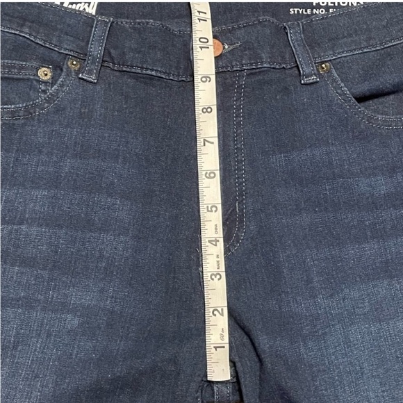 Mugsy Fultons Jeans Men 34x30 (33x28) Dark Wash Stretch Soft Comfort - Picture 12 of 14